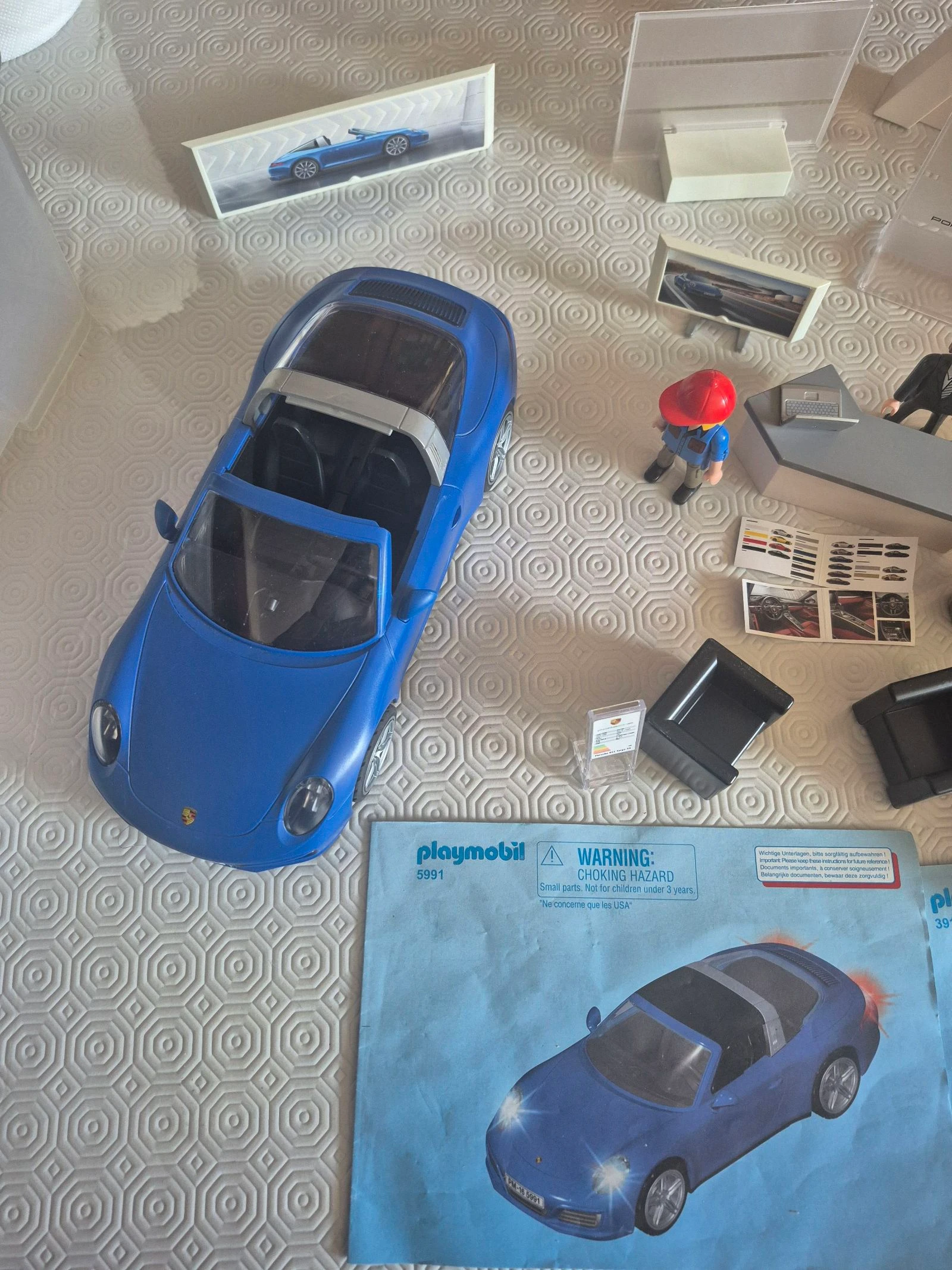 Lot de 2 voiture porsche playmobil  – photo 2